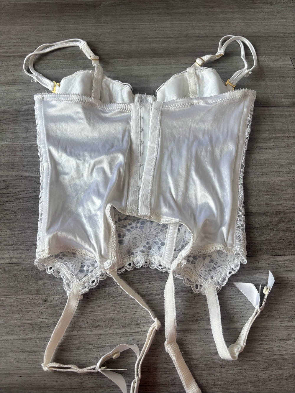 La Senza Signature White Lace Bustier Corset Top-36B - Picture 3 of 5